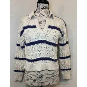 Universal Thread Women’s V-neck Cropped Sweater Size XS Open Knit